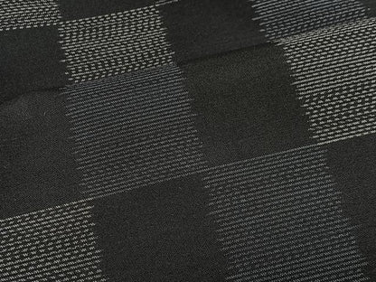 平和屋着物∞道中着　本場大島紬　市松文様　ロング丈　ほていや扱い　正絹　逸品　CABG3919ua