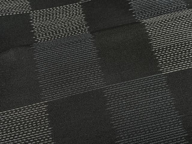 平和屋着物∞道中着　本場大島紬　市松文様　ロング丈　ほていや扱い　正絹　逸品　CABG3919ua
