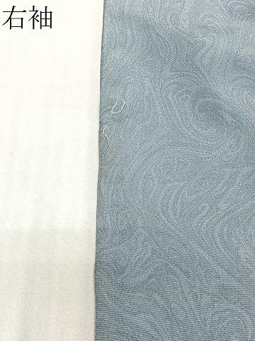 平和屋着物∞道中着　墨流し文様　正絹　逸品　CABG3955ua