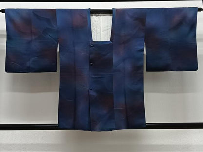 平和屋着物∞道行コート　作家物　霞文　暈し染め　正絹　逸品　CABG3902ua