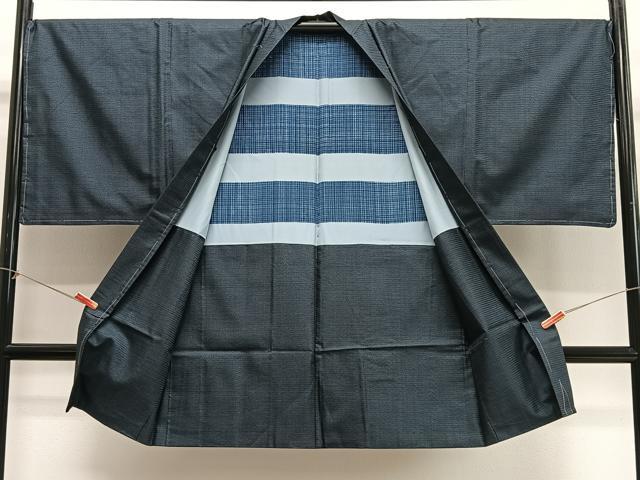 平和屋着物∞男性　長羽織　本場大島紬　100亀甲　総詰め　正絹　逸品　未使用　CABG3947ua