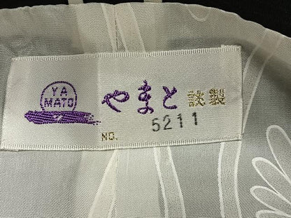 平和屋着物∞道行コート　花唐草地紋　やまと誂製　正絹　逸品　未使用　CABG3945ua
