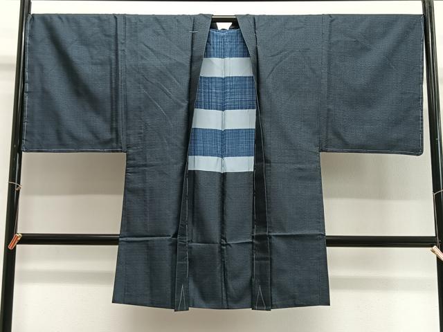 平和屋着物∞男性　長羽織　本場大島紬　100亀甲　総詰め　正絹　逸品　未使用　CABG3947ua