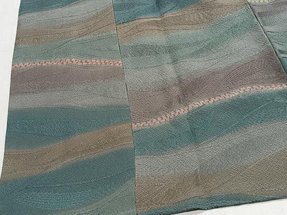 平和屋着物∞道行コート　霞文　正絹　逸品　CABG3929ua