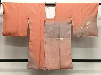 平和屋着物∞道行コート　葡萄蔦の葉文　暈し染め　金彩　正絹　逸品　未使用　CABG3933ua