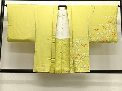 平和屋着物∞羽織　総絞り　笹竹文　正絹　逸品　CABG3936ua