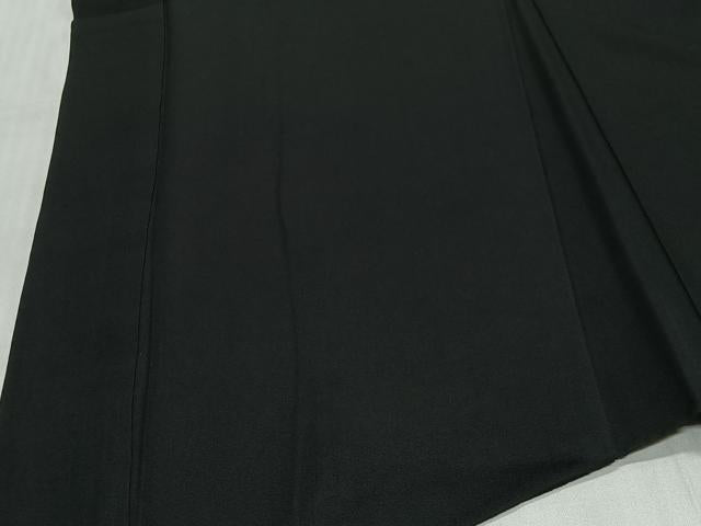 平和屋着物∞男性　長羽織　黒紋付　正絹　逸品　CABG3956ua
