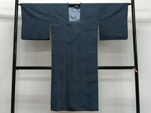 平和屋着物∞道行コート　輪奈織　霞文　ロング丈　正絹　逸品　CABG3943ua