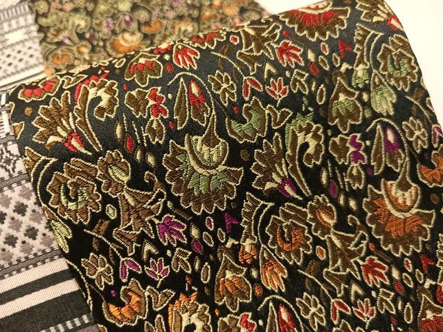 平和屋着物●全通柄袋帯　切嵌　更紗吉祥間道　日本製　正絹　逸品　未使用　CABG7929vp