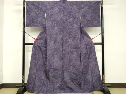 平和屋着物■上質な紬　100亀甲　流水花文　正絹　逸品　未使用　DABF9726cd