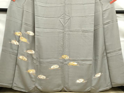 平和屋着物■訪問着　駒刺繍　花文箱文　金彩　正絹　逸品　DABF9184qa