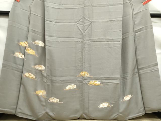 平和屋着物■訪問着　駒刺繍　花文箱文　金彩　正絹　逸品　DABF9184qa