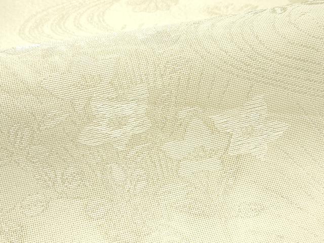 平和屋着物＊夏物 六通柄袋帯 秋草文 銀糸 正絹 逸品 CABG7462rv