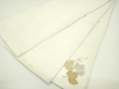 平和屋着物＊夏物 太鼓柄袋帯 絽綴れ 蔦の葉文 金銀糸 正絹 逸品 CABG7466rv