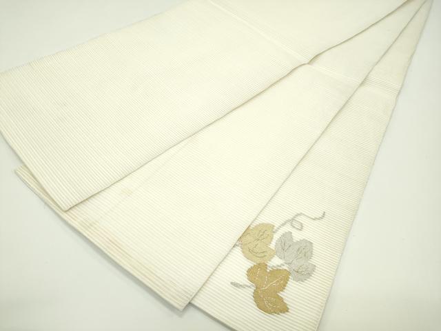 平和屋着物＊夏物 太鼓柄袋帯 絽綴れ 蔦の葉文 金銀糸 正絹 逸品 CABG7466rv