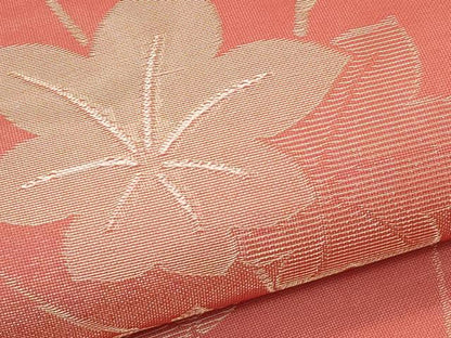 平和屋着物＊夏物 六通柄袋帯 楓文 金糸 正絹 逸品 CABG7468rv