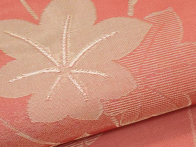 平和屋着物＊夏物 六通柄袋帯 楓文 金糸 正絹 逸品 CABG7468rv
