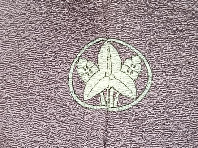 平和屋着物■上質な色無地　紋意匠　鴇浅葱色　正絹　逸品　BAAX2687hv