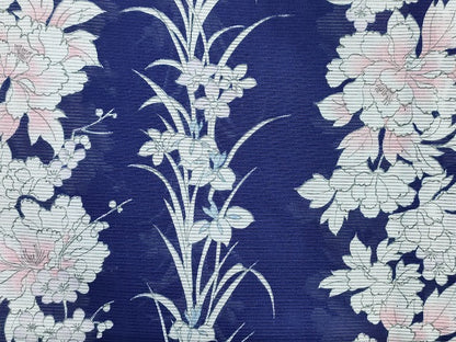 平和屋本店■夏物 小紋 絽 紗 洗える着物 まとめて20点 花柄 手描き 着用可能多数 se4106