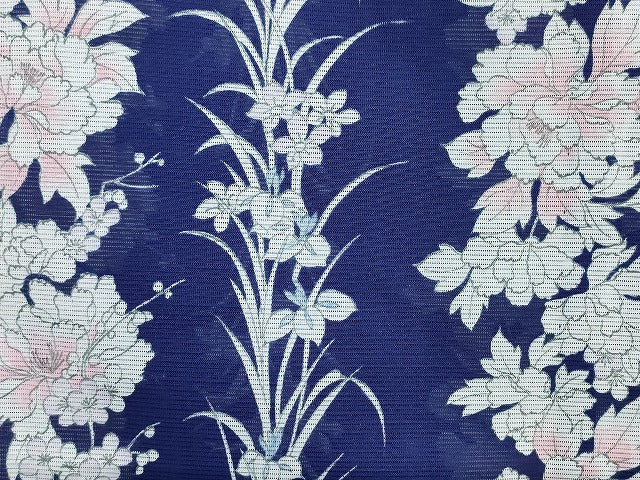 平和屋本店■夏物 小紋 絽 紗 洗える着物 まとめて20点 花柄 手描き 着用可能多数 se4106