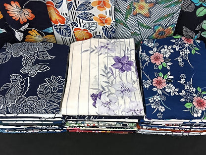 平和屋着物■浴衣 まとめて 45点 蝶 花柄 型染め など 着用可能多数 未使用品あり mmm1049