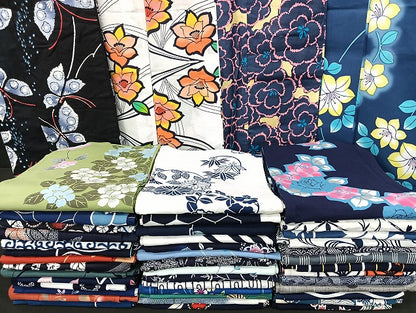 平和屋着物■浴衣 まとめて 45点 蝶 薔薇 花柄 型染め 暈し染め など 着用可能多数 未使用品あり mmm1048