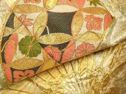 平和屋本店●色打掛　お引きずり　和装　婚礼　結婚式　花嫁　神社挙式　駒刺繍　扇吉祥文　金銀彩　十二単風　逸品　DABF5818du