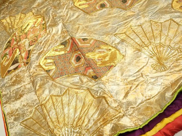 平和屋本店●色打掛　お引きずり　和装　婚礼　結婚式　花嫁　神社挙式　駒刺繍　扇吉祥文　金銀彩　十二単風　逸品　DABF5818du