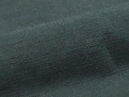 平和屋着物▼男性　創作紬　民芸紬　反物　着尺　鉄御納戸色　証紙付き　逸品　未使用　DABF8154we