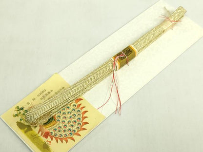 平和屋着物●極上　有職組紐道明　帯締め　笹浪組　三分紐　宮内庁御用　国立博物館御用　東京芸術大学御用　逸品　未使用　DZAA12116kh6