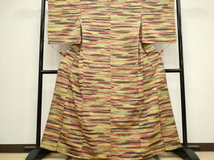 平和屋着物■上質な紬　霞文　正絹　逸品　CABH0826ou