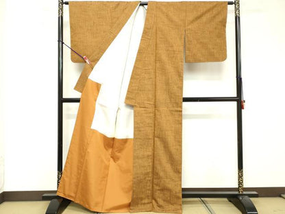 平和屋着物■上質な紬　霞文　正絹　逸品　未使用　DABF9774cd