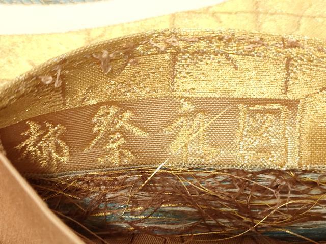 平和屋着物▼六通柄袋帯　都祭礼図　金糸　正絹　逸品　DABG0112az