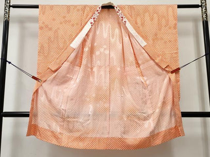 平和屋着物[]女の子 子供 長襦袢 無双仕立て 霞鹿の子文様 半衿刺繍 逸品 DABE7341ma
