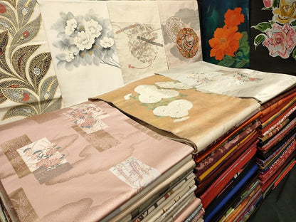 平和屋本店■名古屋帯 まとめて100点 更紗 薔薇 花柄 螺鈿 手描き 金銀糸 など 着用可能多数 未使用品あり 全て正絹 se039