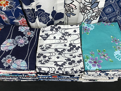 平和屋着物■浴衣 まとめて 45点 蝶 松竹梅 薔薇 花柄 型染め など 着用可能多数 未使用品あり mmm1057