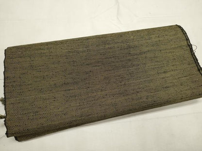 平和屋着物▼男性　紬　反物　着尺　霞文　黄海松茶色　逸品　未使用　DABF8191we