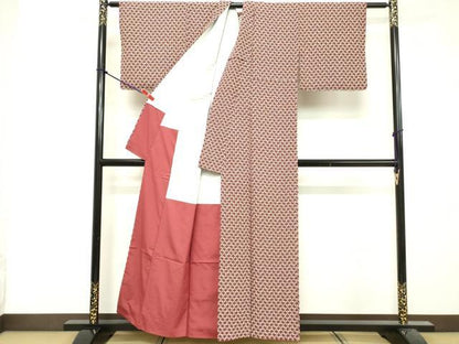 平和屋着物■小紋　抽象文　洗える着物　DABF9796cd