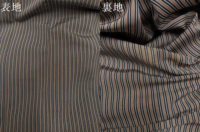 平和屋着物●男性　行灯袴　精巧神代平　縞　正絹　逸品　AABJ0157ph