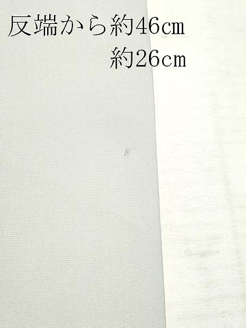 平和屋着物▼塩瀬　名古屋帯　反物　手描き　流水花文　逸品　未使用　DABF6215zy