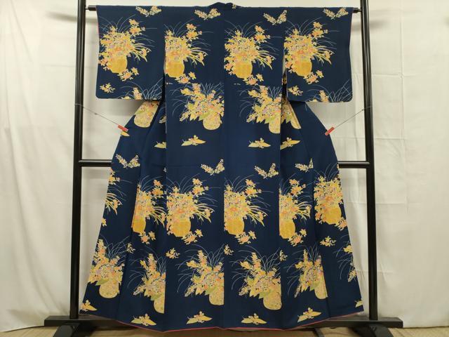 平和屋着物■訪問着　飾花文　正絹　逸品　DABG1719ya