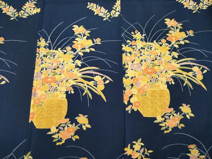 平和屋着物■訪問着　飾花文　正絹　逸品　DABG1719ya