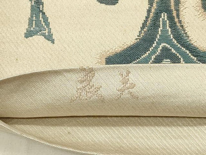 平和屋着物◎六通柄袋帯　更紗花鳥文　金糸　正絹　逸品　DABF6834qp