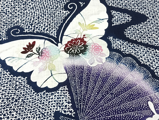 平和屋着物■浴衣 まとめて 45点 蝶 薔薇 向日葵 花柄 型染め 暈し染め など 着用可能多数 未使用品あり mmm1066