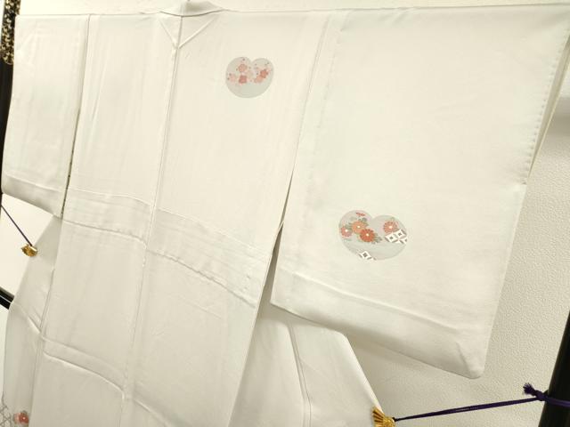 平和屋着物▽訪問着　単衣　刺繍　籠目花松丸文　金彩　正絹　逸品　DABF2671fe