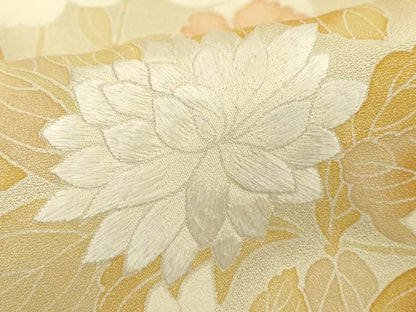 平和屋着物■訪問着 刺繍 枝花文 正絹 逸品 DABF9846cd