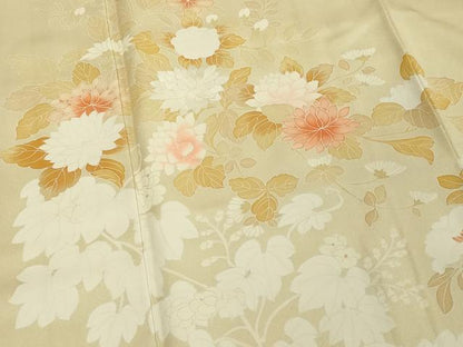 平和屋着物■訪問着 刺繍 枝花文 正絹 逸品 DABF9846cd