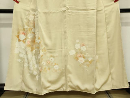 平和屋着物■訪問着 刺繍 枝花文 正絹 逸品 DABF9846cd