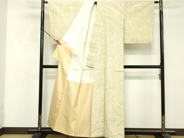 平和屋着物■上質な紬 抽象文様 正絹 逸品 DABF9843cd