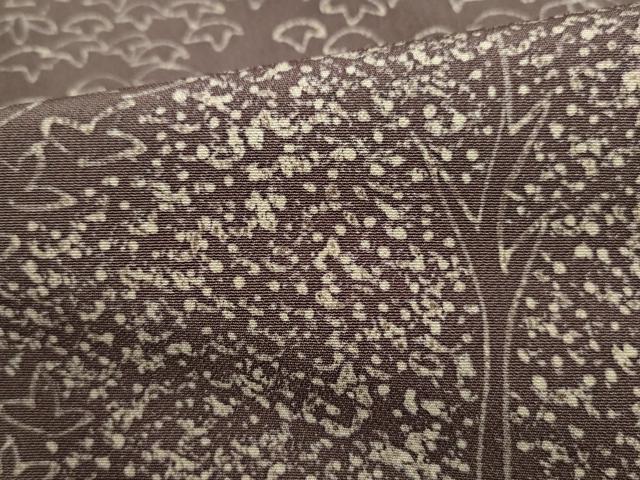 平和屋着物■訪問着　手描き　樹林花文　正絹　逸品　DABF9332qa